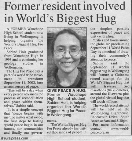 Non-violence, find peace - World Peace Society of Australia