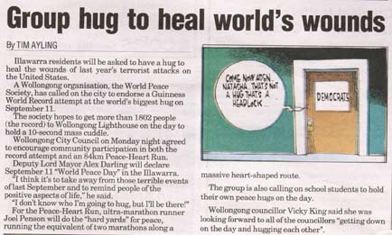 Non-violence, find peace - World Peace Society of Australia