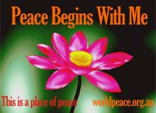 Non-violence, find peace - World Peace Society of Australia